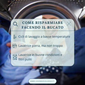 Come risparmiare facendo il bucato