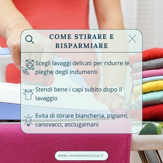 Alcuni consigli su come risparmiare quando si stira