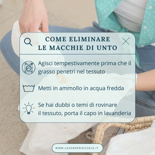3 consigli su come eliminare macchie di unto