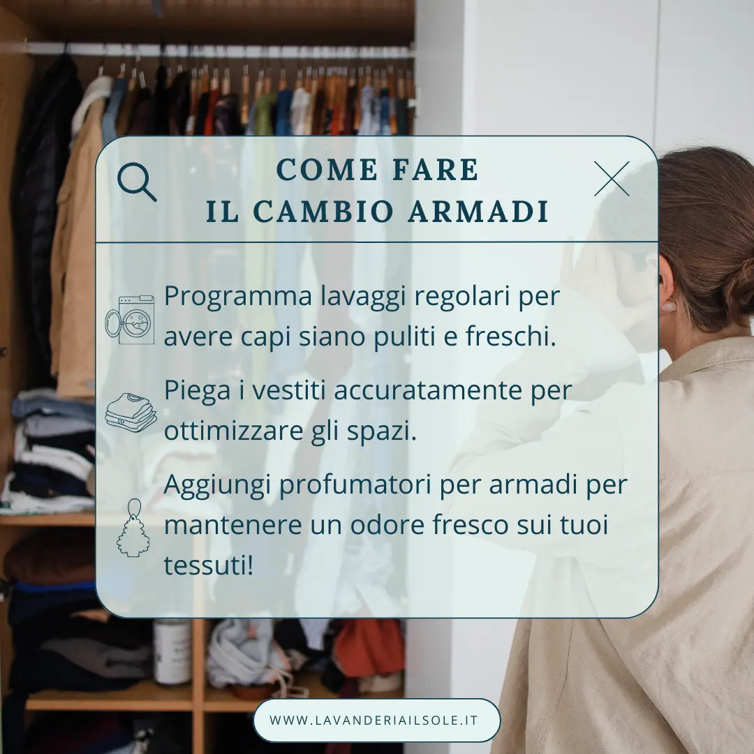Tutorial per il cambio armadio