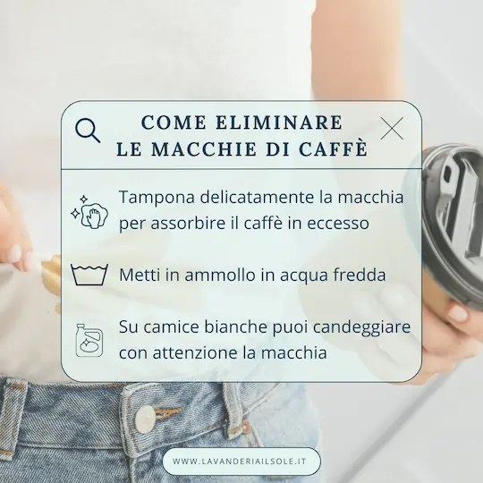 3 consigli su come eliminare macchie di caffè