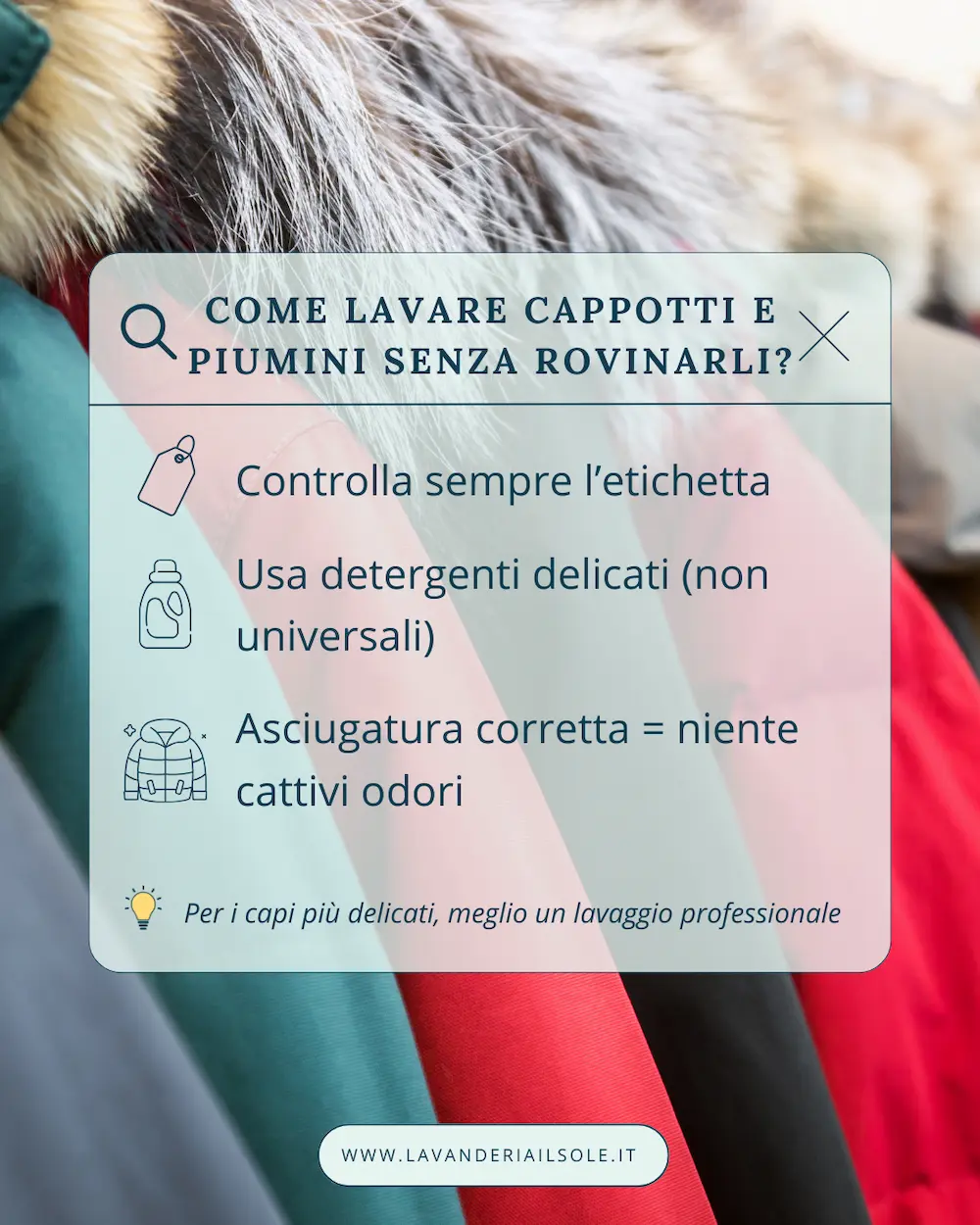 Consigli per lavare piumini e cappotti senza rovinarli