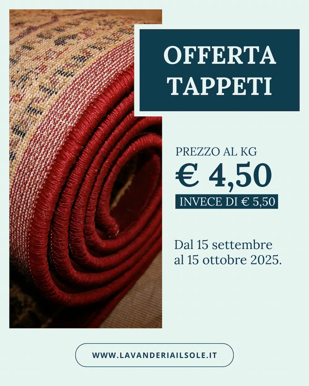 Offerta tappeti autunno 2025